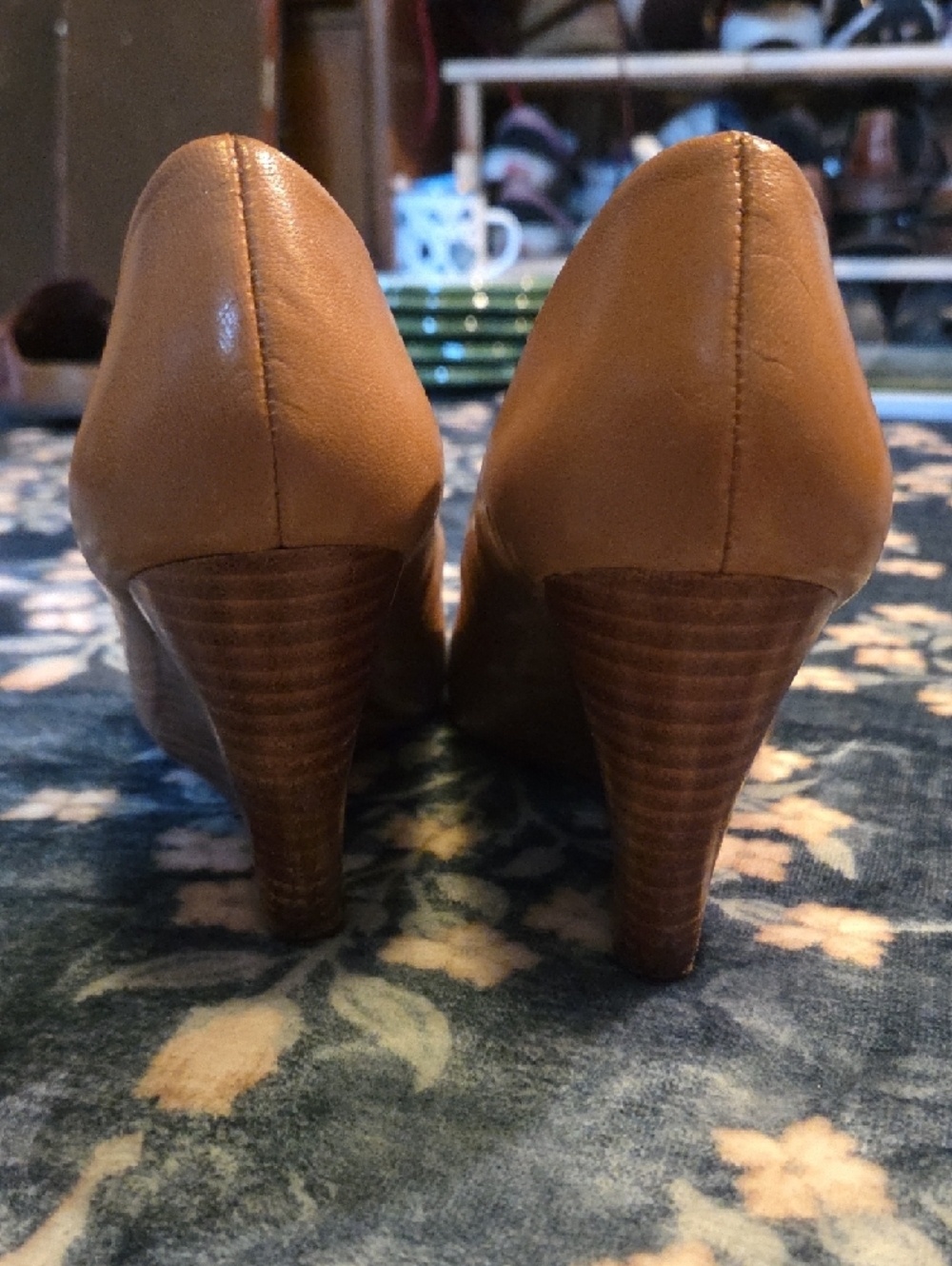 Nude Wedge Heels - Picture 8 of 8